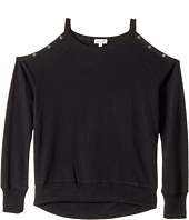 Splendid Littles - Grommet Cold Shoulder Sweatshirt (Big Kids)