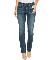 NYDJ - Parker Slim Jeans w/ Knee Slit in Crosshatch Denim in Desert Gold