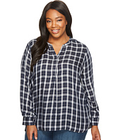 NYDJ Plus Size - Plus Size Twill Henley