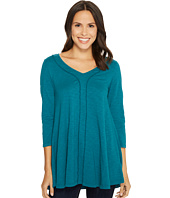 Mod-o-doc - Slub Jersey 3/4 Sleeve Swingy Tunic Dress