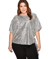 MICHAEL Michael Kors - Plus Size Leopard Tie Top