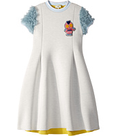 Fendi Kids - Ruffle Sleeves Dress w/ Fendirumi Detail (Big Kids)