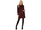 Paige 35" Pressed Boucle Notch Collar Coat