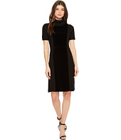 Calvin Klein - Velvet Front Turtleneck Dress