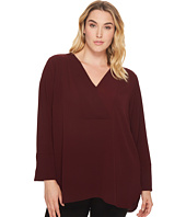 Vince Camuto Specialty Size - Plus Size Doubled V-Placket Blouse