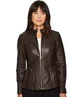 Ivanka Trump - Leather Peplum w/ Side Zippers