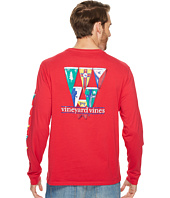 Vineyard Vines - Long Sleeve Coastal Burgees Pocket Tee