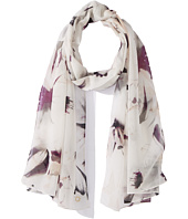 Calvin Klein - Oversized Floral Chiffon Scarf