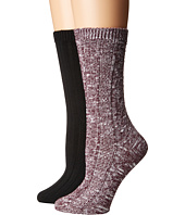 Steve Madden - 2-Pack Boot Sock Slub Yarn