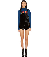 Jeremy Scott - Velvet Overalls Jumpsuit