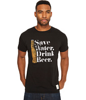 The Original Retro Brand - Save Water Drink Beer Short Sleeve Vintage Cotton Tee