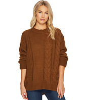 J.O.A. - Cable Crew Neck Sweater