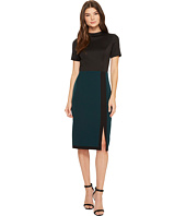 Adrianna Papell - Scuba and Crepe Color Blocked Sheath