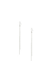 Kenneth Jay Lane - Silver Chain and Double Bar Drop Fishhook Earrings