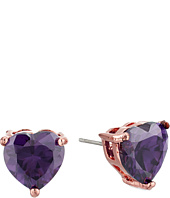 Betsey Johnson - CZ Hearts Earrings
