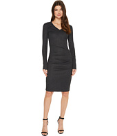 Nicole Miller - V-Neck Basic Ponte Dress